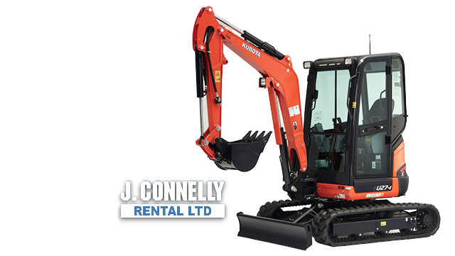 Mini-Excavatrices de 3 Tonnes Kubota U27 Zero-Tail